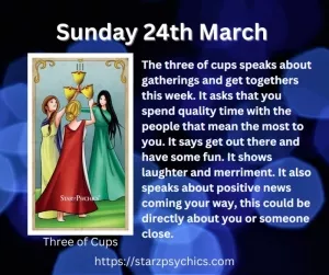 Daily Tarot Card Message Sunday 24th March 2024
