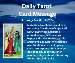 Starz Tarot Card for Today - Three of Cups