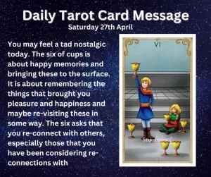 Daily Tarot Card Message from Starz Psychics 